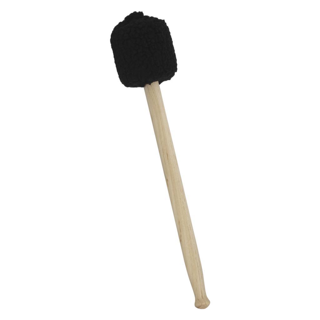 Concert Bass Drum Mallet Timpani Mallet Stick Beater with Felt Head Black