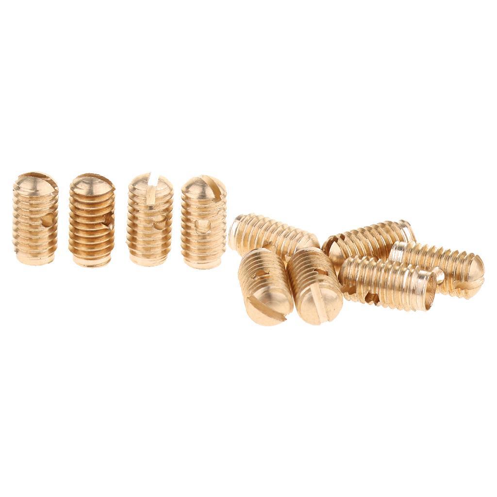 10pcs Saxophone Sax Adjust Screws for Alto Tenor Soprano Sax - Gold