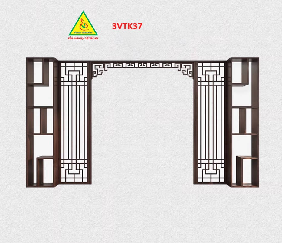 Vách ngăn phòng khách , vách ngăn phòng khách hiện đại 3VTK37- Nội thất lắp ráp Viễn Đông Adv