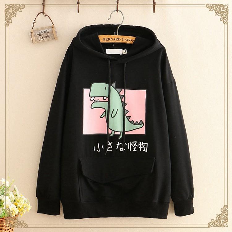 Áo Khoác Hoodie    Áo Khoác Nỉ Hoodie Khủng Long Cute (nhiều màu) mẫu hoodie mới nhất 2020