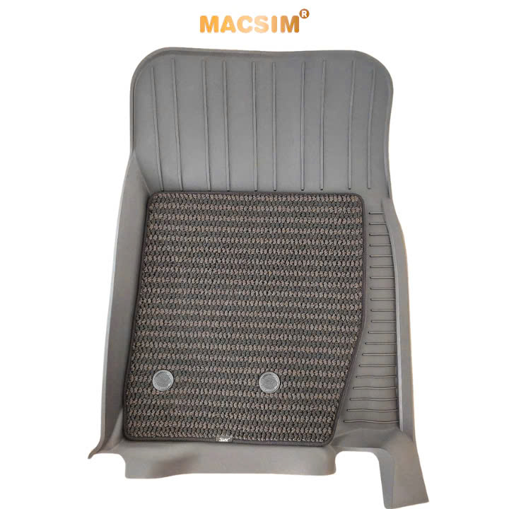 Thảm lót sàn 2 lớp xe ô tô TOYOTA LAND CRUISER 2009-đến nay/ Lexus Lx570 (3 hàng ghế) Nhãn hiệu Macsim 3W chất liệu nhựa TPE đúc khuôn cao cấp - màu đen
