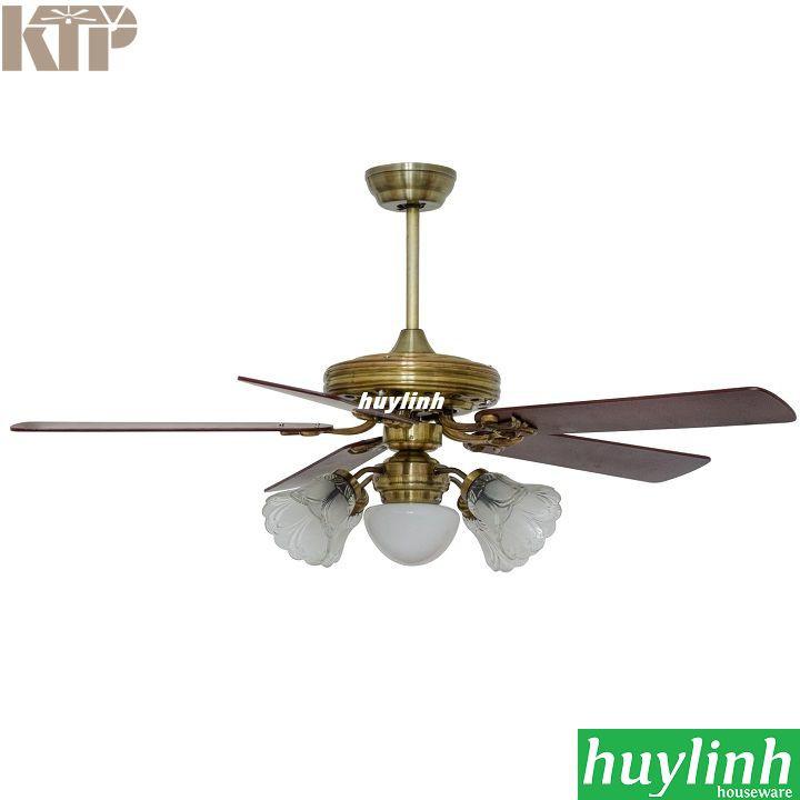 Quạt trần đèn cánh gỗ Kim Thuận Phong KTP BT508N - Hàng chính hãng