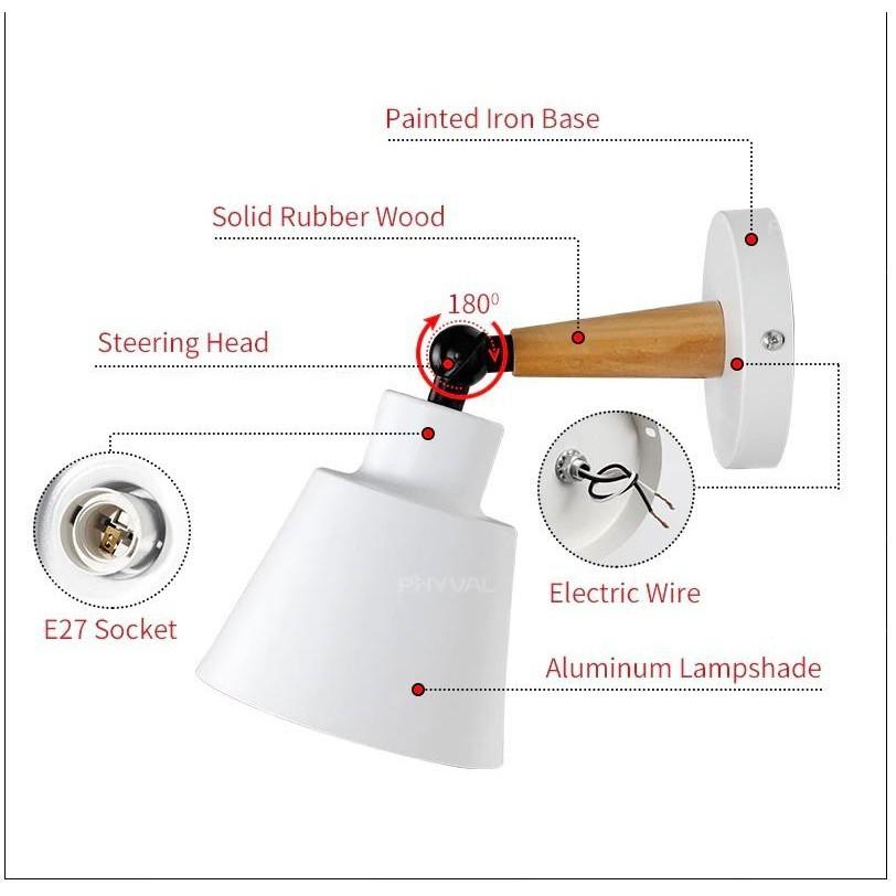 Đèn trang trí gắn tường phòng ngủ, phòng khách....