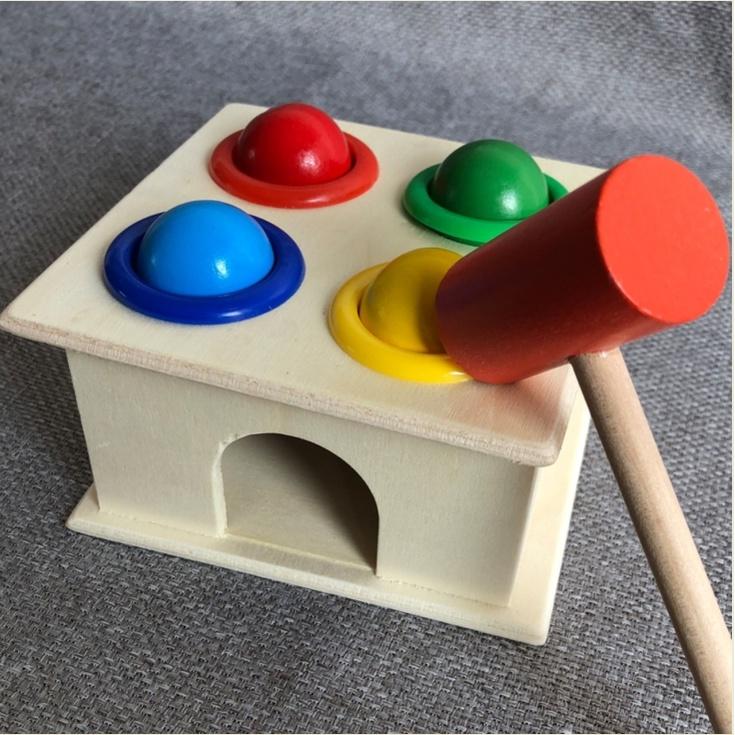 Đồ chơi gỗ thông minh cho bé, combo đồ chơi gỗ phát triển trí tuệ 6 - 7 món cho bé từ 1 - 3 tuổi