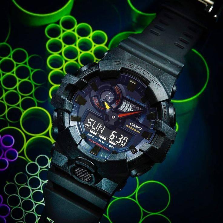 Đồng Hồ Nam Dây Nhựa Casio G-Shock GA-700BMC-1A Chính Hãng - GA-700BMC-1ADR