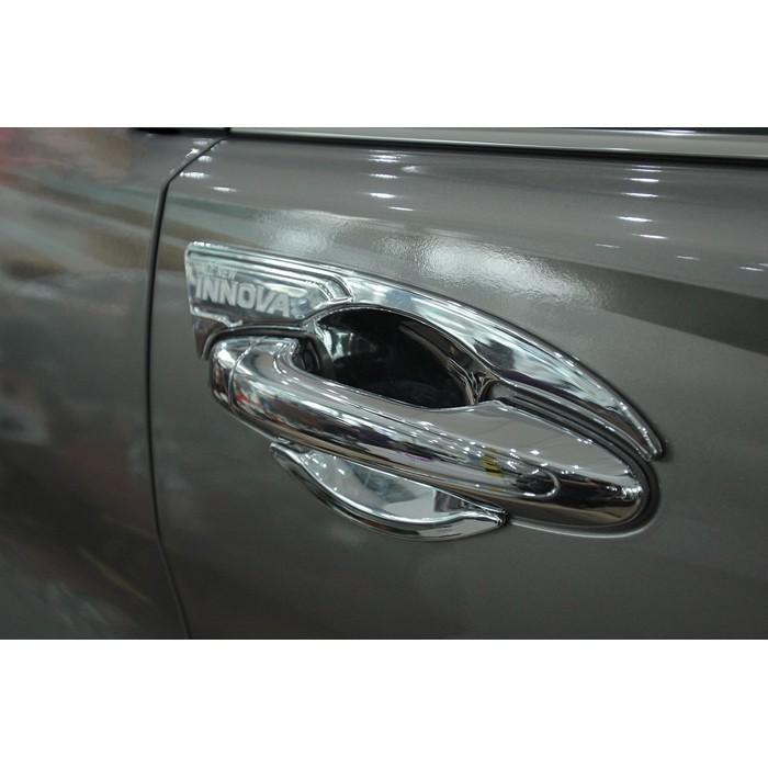 Bộ ốp tay nắm, hõm cửa xe Toyota innova 2016-2019 mạ Crom