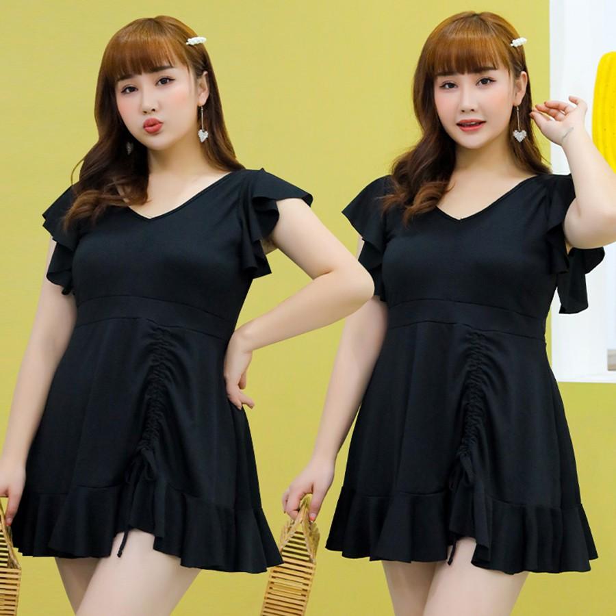 Bikini Bộ Đồ Bơi Nữ Bigsize Dạng Váy Kín Đáo Cho Người Béo Mập