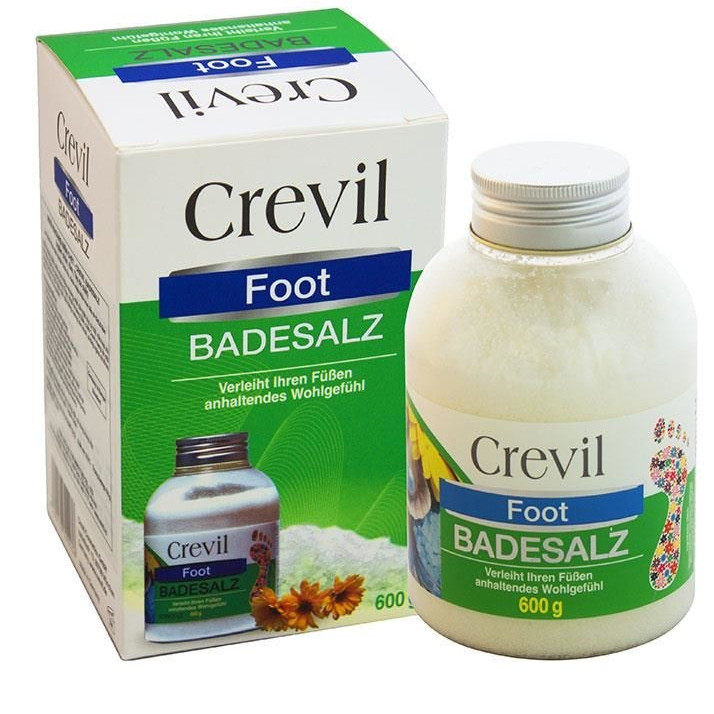 Muối ngâm chân cho người bị đau nhức xương khớp, mất ngủ Crevil Foot Badesalz 600g