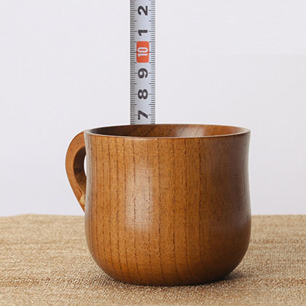 2X Jujube Wood Cup Handmade Coffee Tea Beer Juice Milk Mug Drink 7.5x6.8cm