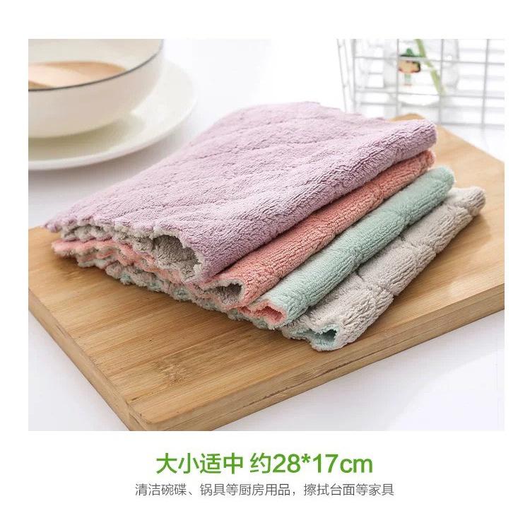 Khăn Lau Bếp Đa Năng hai mặt siêu thấm hút đa chức năng cho nhà bếp Khăn lau tay nhà bếp nội thất viền zizac Orange Shop