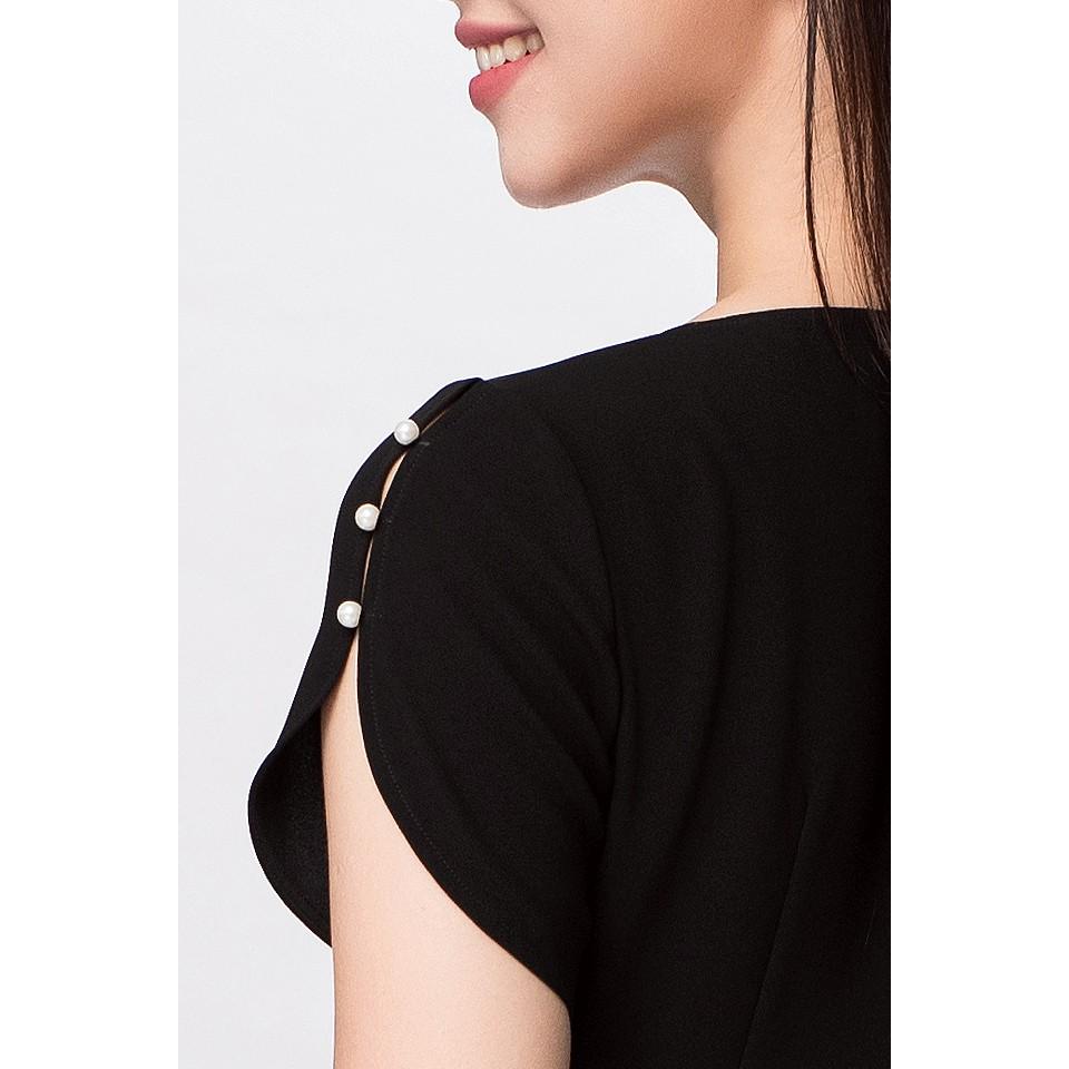 Đầm ôm đuôi cá vạt chéo - D020094B