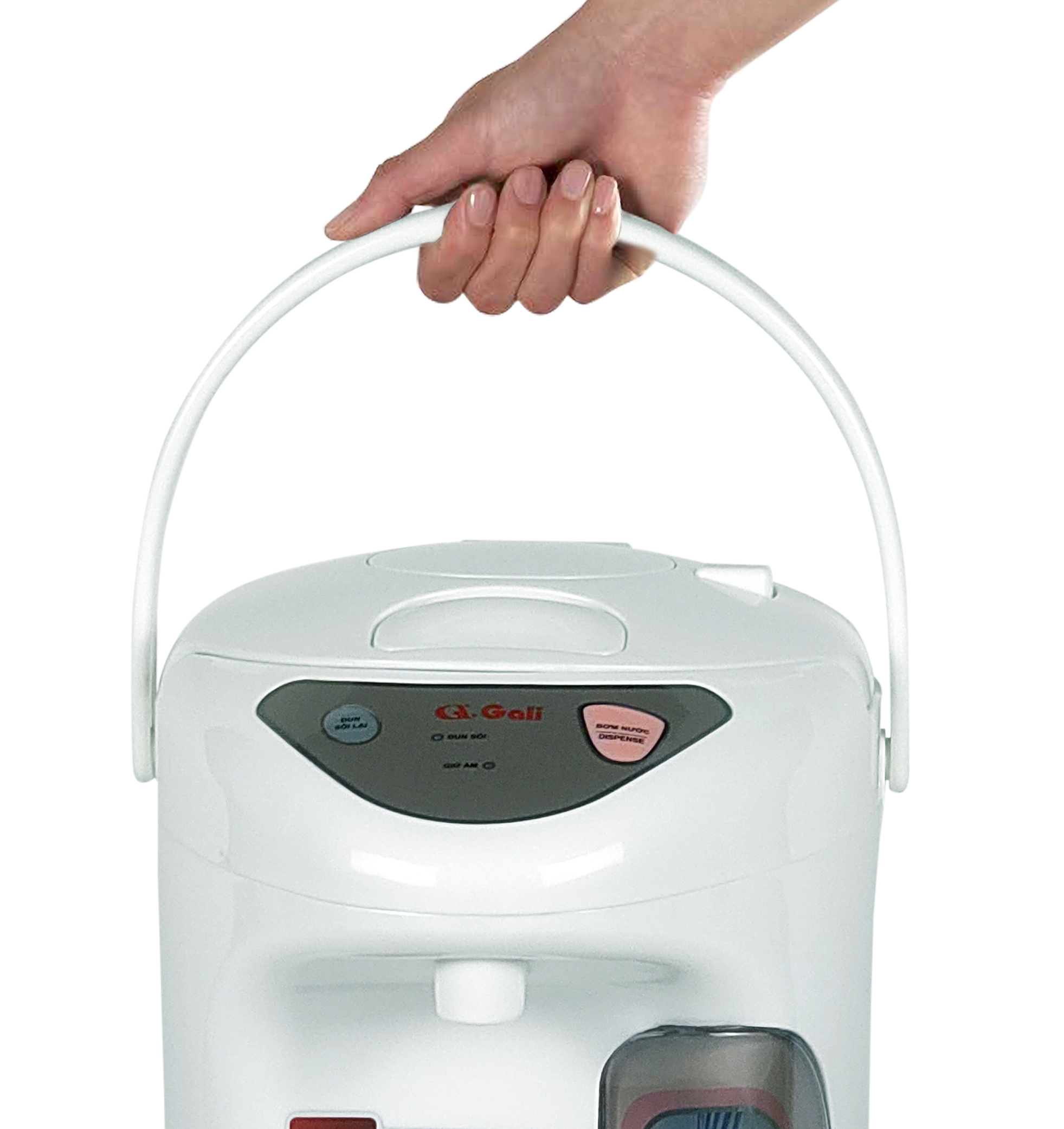 Bình thủy điện Gali GL-5045 dung tích 4.5 lít, phích cấu tạo 2 lớp thân ngoài nhựa, ruột inox 304, hàng chính hãng 100% Gali, bảo hành 24 tháng