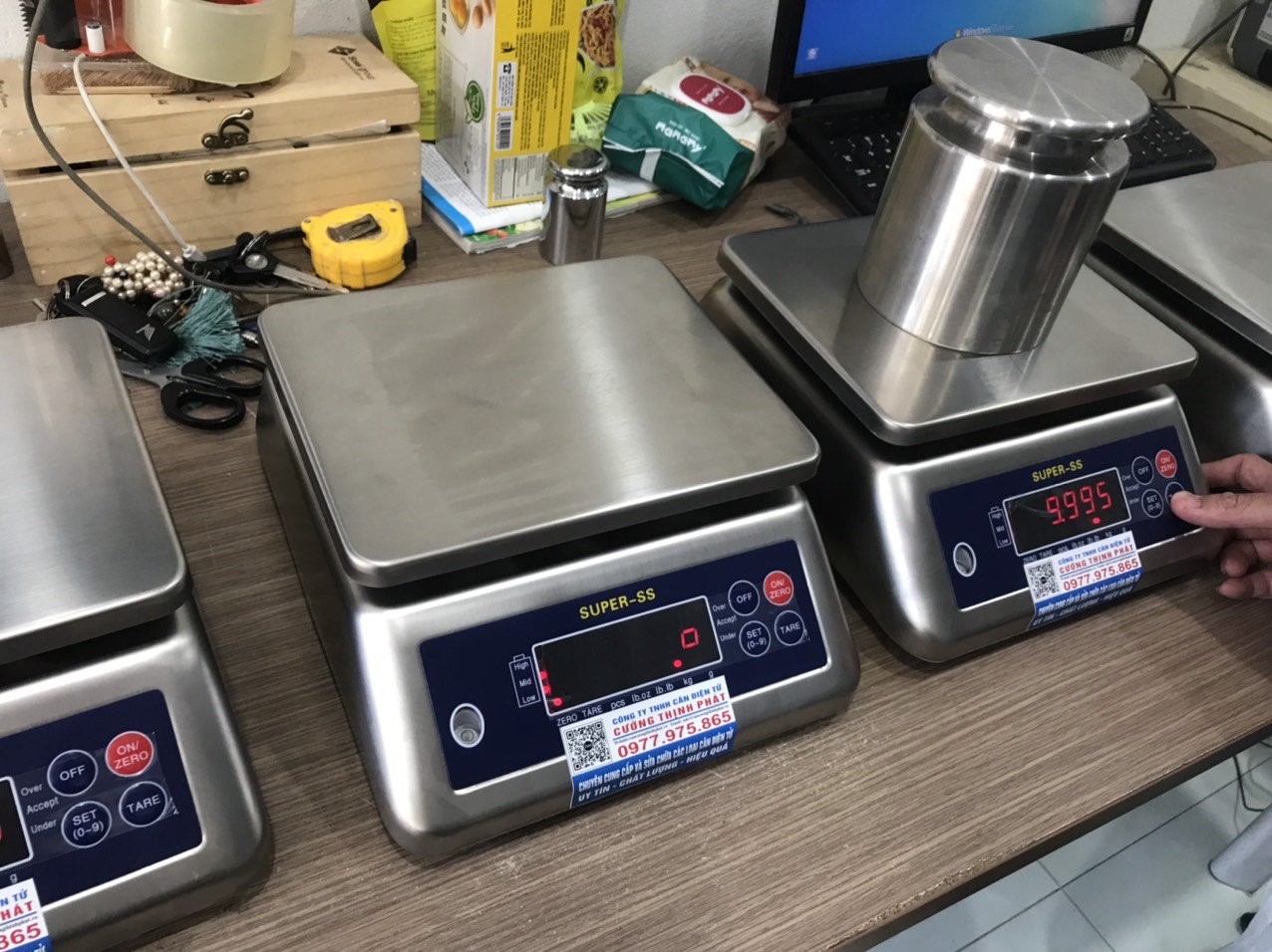 Cân THỦY SẢN điện tử SUPER SS Mức cân 30kg độ đọc 5g