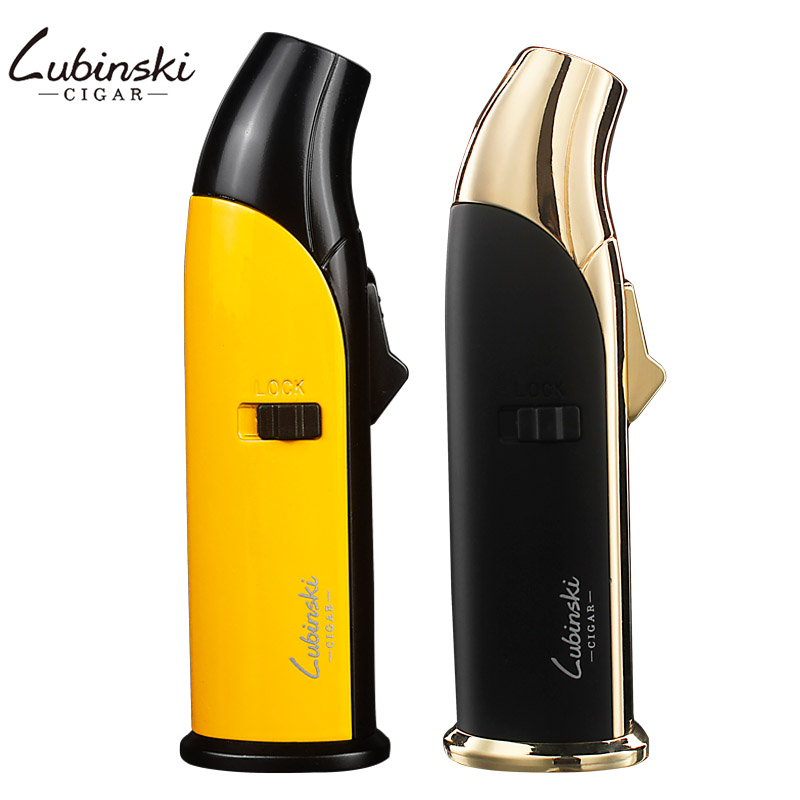 Vỏ Hột Quẹt Bật Lửa Khò 1 Tia Để Bàn Lubinski YJA10012 Thiết Kế Đẹp Độc Lạ Lửa Khò Mạnh Mẽ - Dùng Gas Cao Cấp