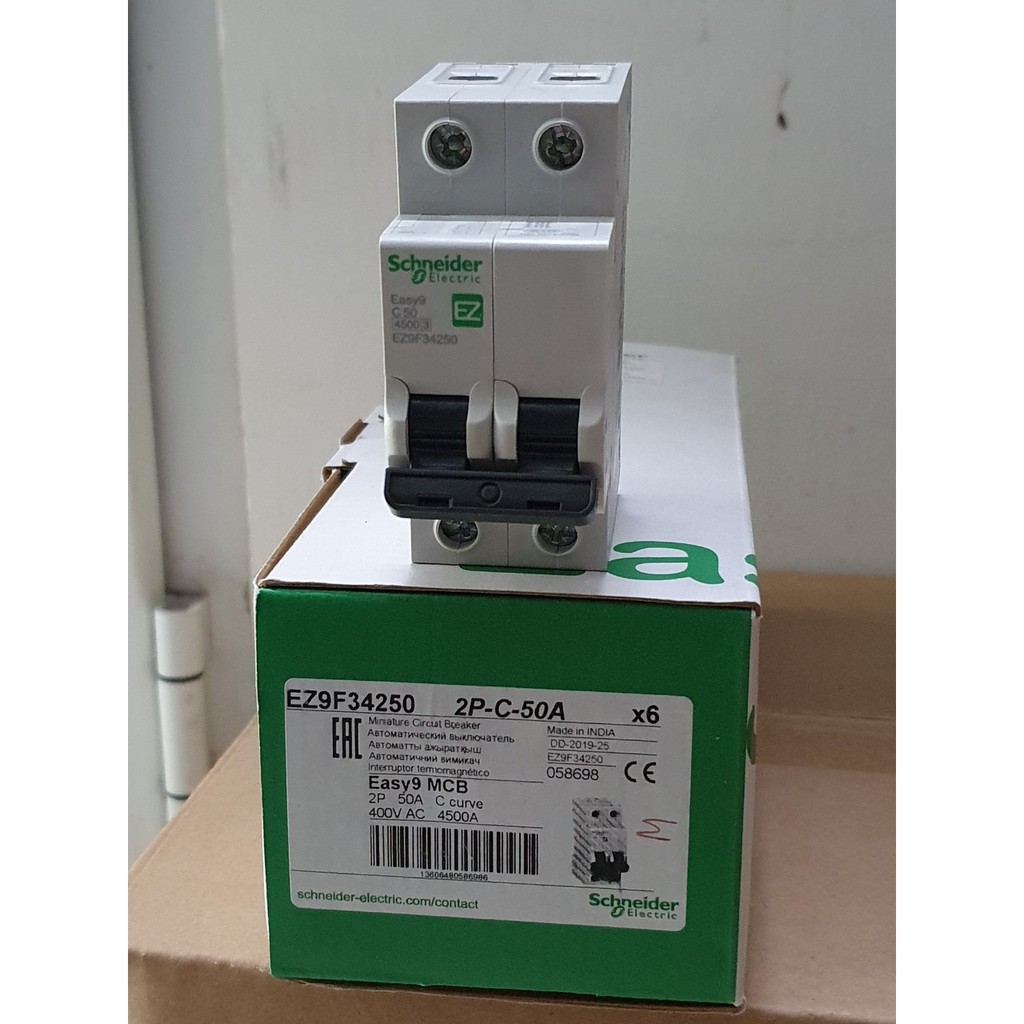 Aptomat tự động Schneider Electric MCB Easy9 4.5kA 2P 230V