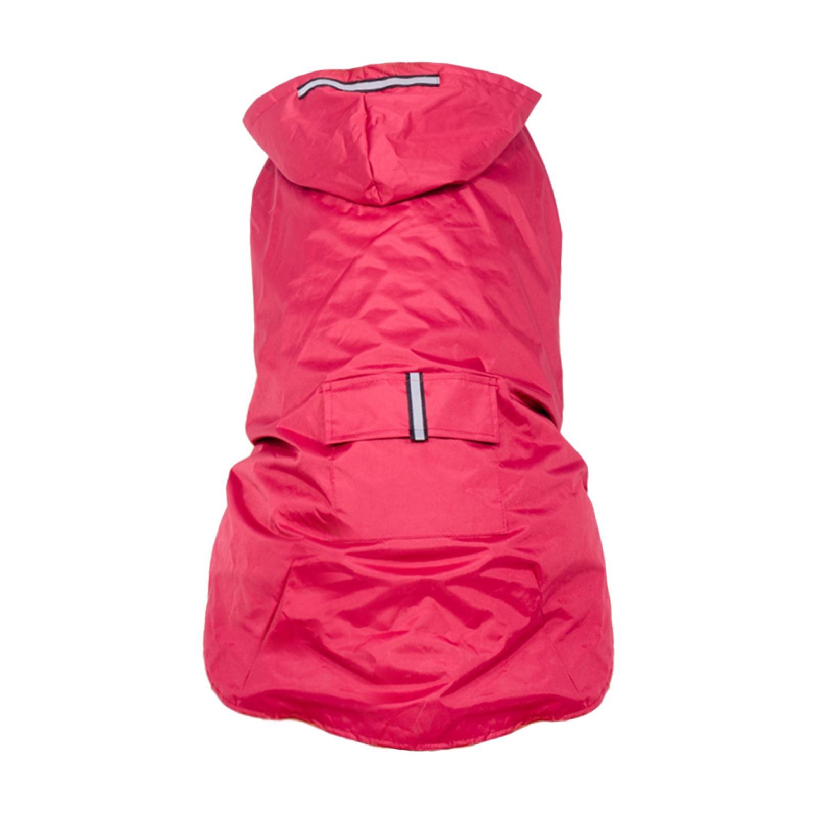 Reflective Strip Large Dog Raincoat Pet Poncho Rainwear Clothes