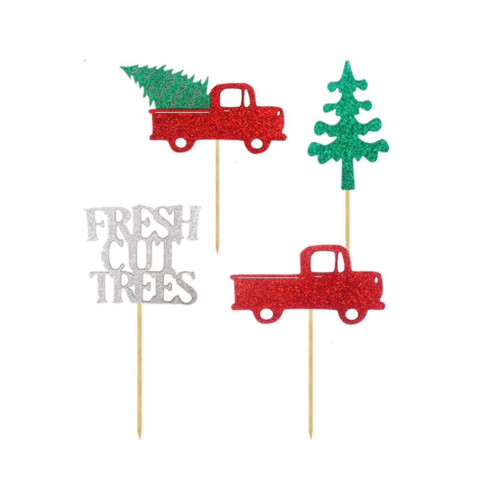 12x Cake Topper Truck Letters  Cupcake  Birthday Party