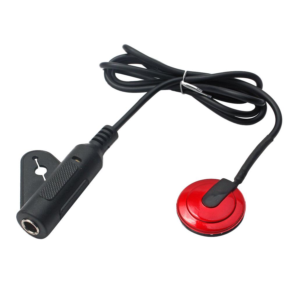 EQ Equalizer Piezo Pickup Transducer 6.35mm Jack For Acoustic Guitar Replacement Parts