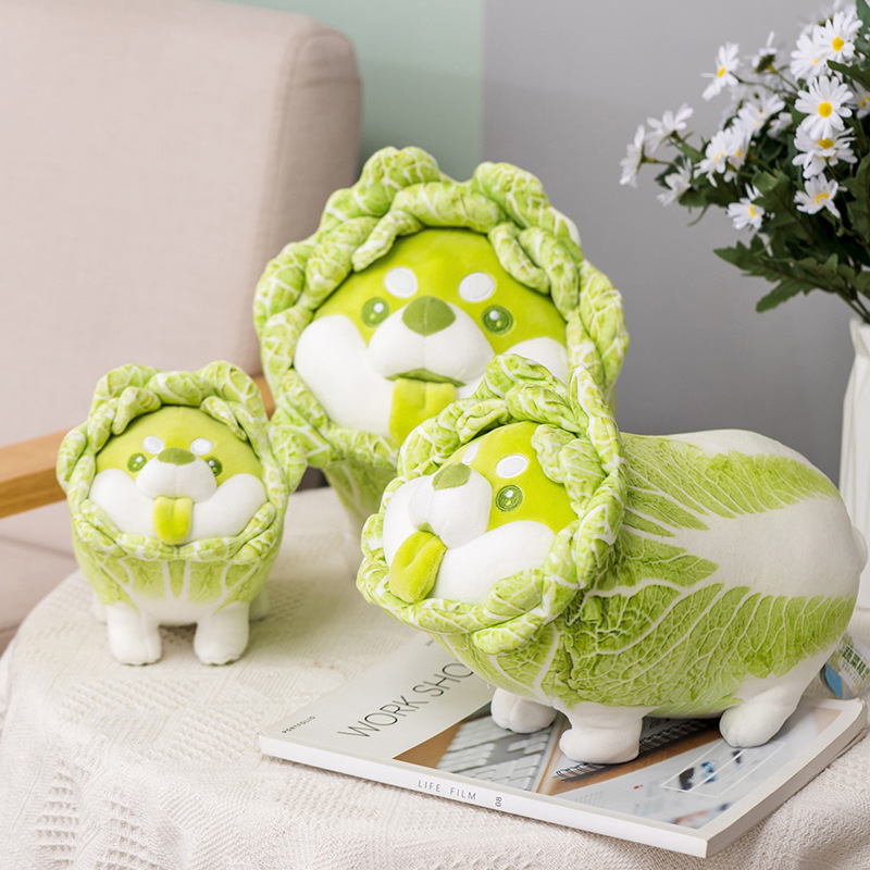 Gấu bông chó shiba bắp cải Vegetable Fairy siêu dễ thương kích thước 30-40-50-65cm - 50cm