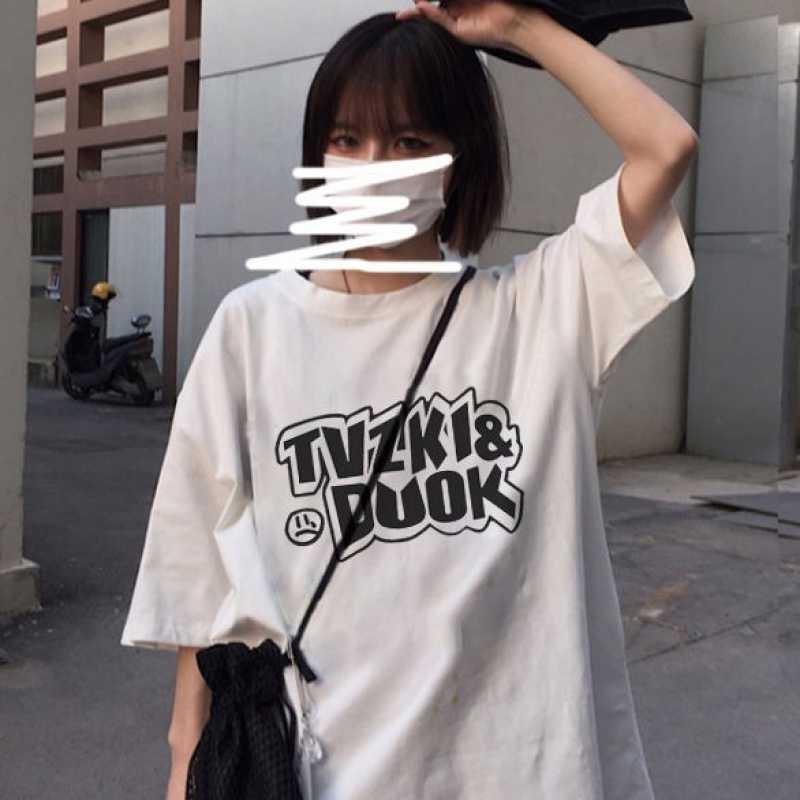 Áo phông nữ nam form rộng giấu quần unisex thun basic teen cổ tròn cotton oversize giá rẻ in style ulzzang TVZKI