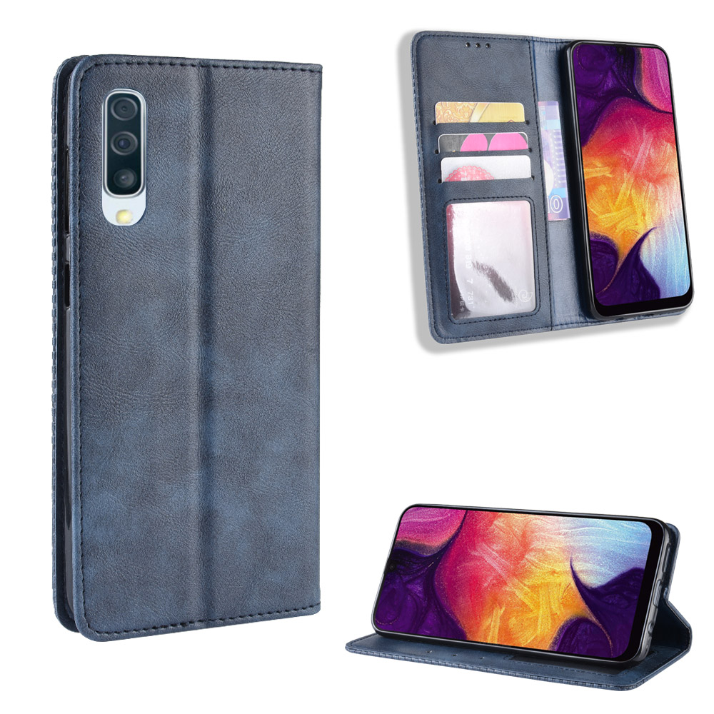 Bao da ví, nam châm dành cho samsung galaxy A50s, A50, A30s Leather Fashion