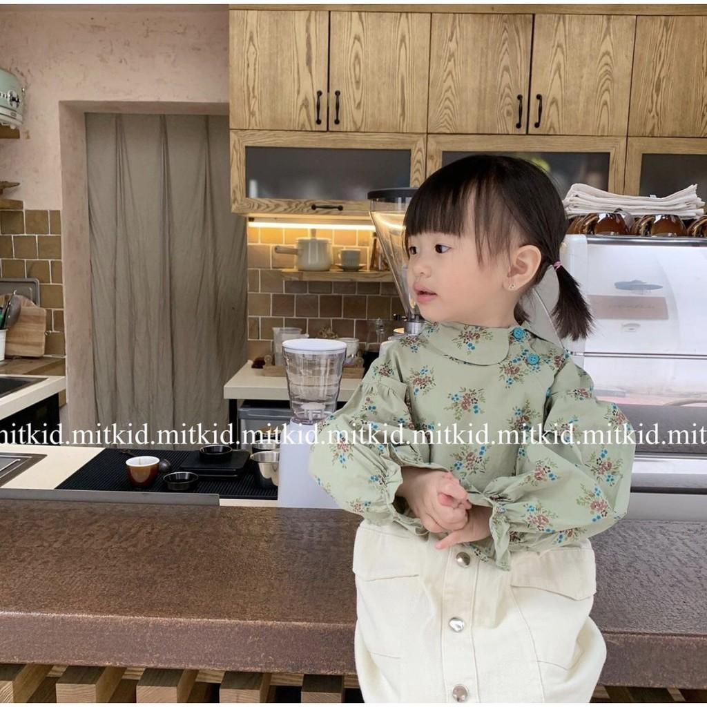Sơ mi hoa VINTAGE cho béChất liệu thô THỜI TRANG cho bé
