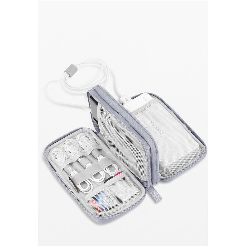 Túi đựng phụ kiện dây sắc, cáp sạc cho laptop, macbook, ipad, điện thoại BUBM nhỏ gọn.