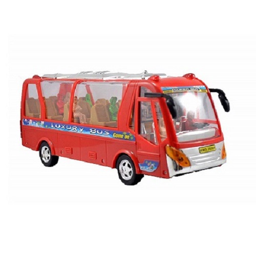 Trò chơi mô phỏng chiếc xe bus bằng nhựa dài 33cm dùng pin có nhạc và đèn