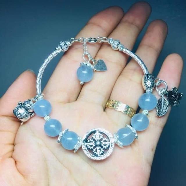Vòng phong thủy phối bạc 925