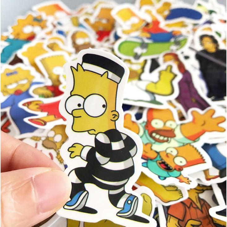 Sticker dán cao cấp SIMPSON Cực COOL ms#21