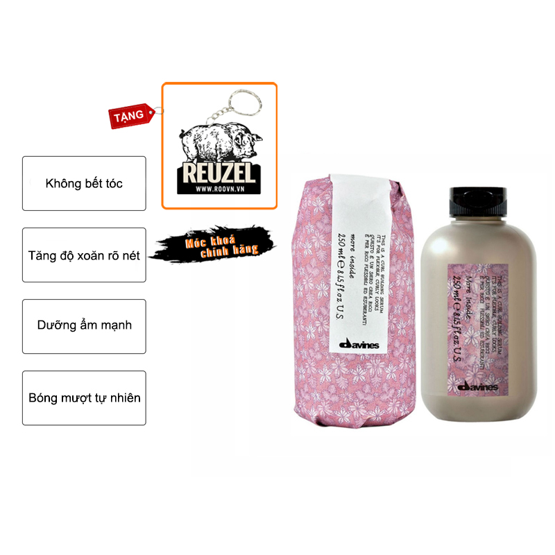 Gel Vuốt Tóc Davines Curl Building Serum Tạo Sóng Xoăn - Tặng móc khoá chính hãng