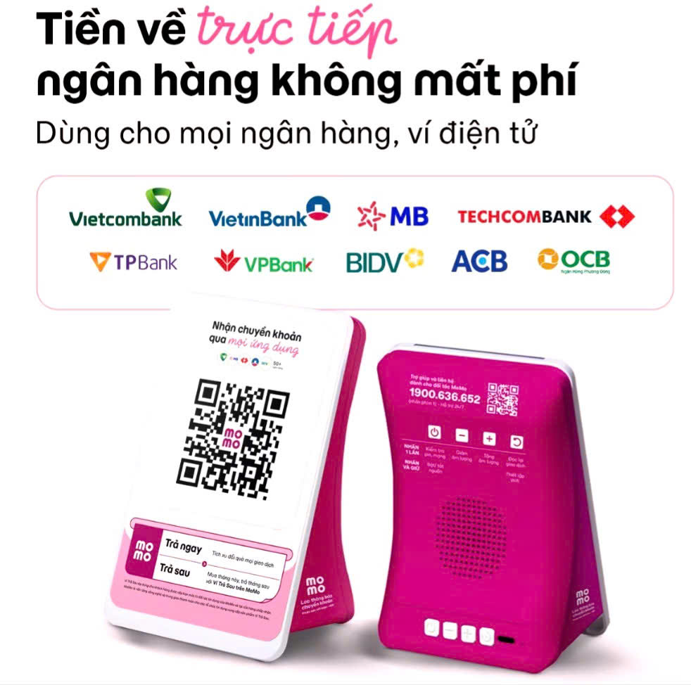 Loa Thông Báo Chuyển Khoản MoMo Tiền Về Trực Tiếp Ngân Hàng không mất phí Bản Tiết Kiệm