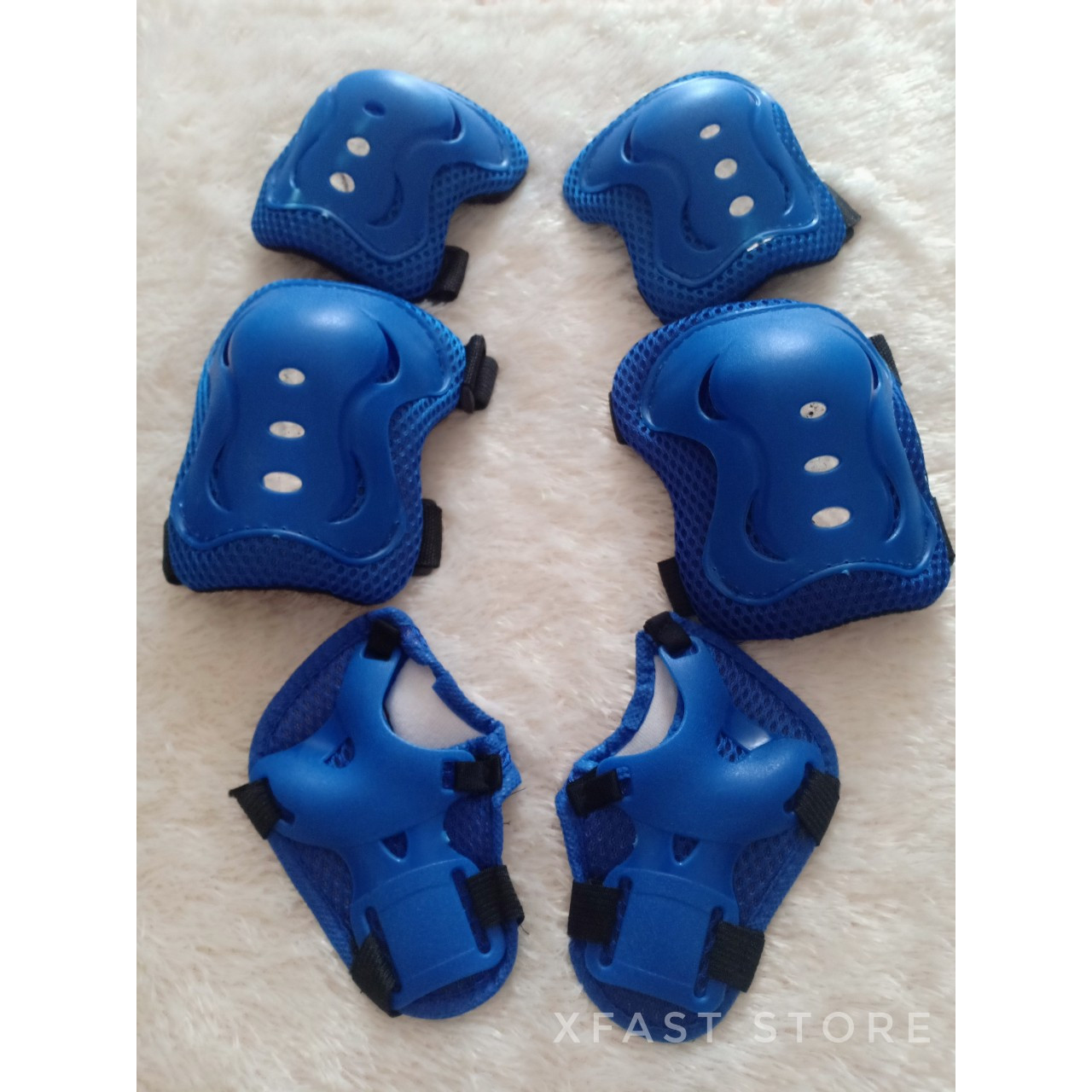 Bộ Bảo Hộ An Toàn Cho Bé Protection Gear, bộ bảo hộ tay, chân, đầu gối, bộ bảo hộ trượt patin, trượt ván, nhựa pvc, có đệm mút