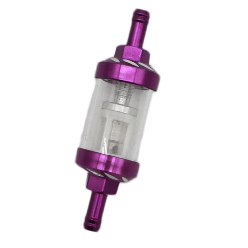 CNC Universal Scooter Dirt Pit Bike Go Kart 8 Mm 5/16 "Bộ Lọc Nhiên Liệu Màu Tím