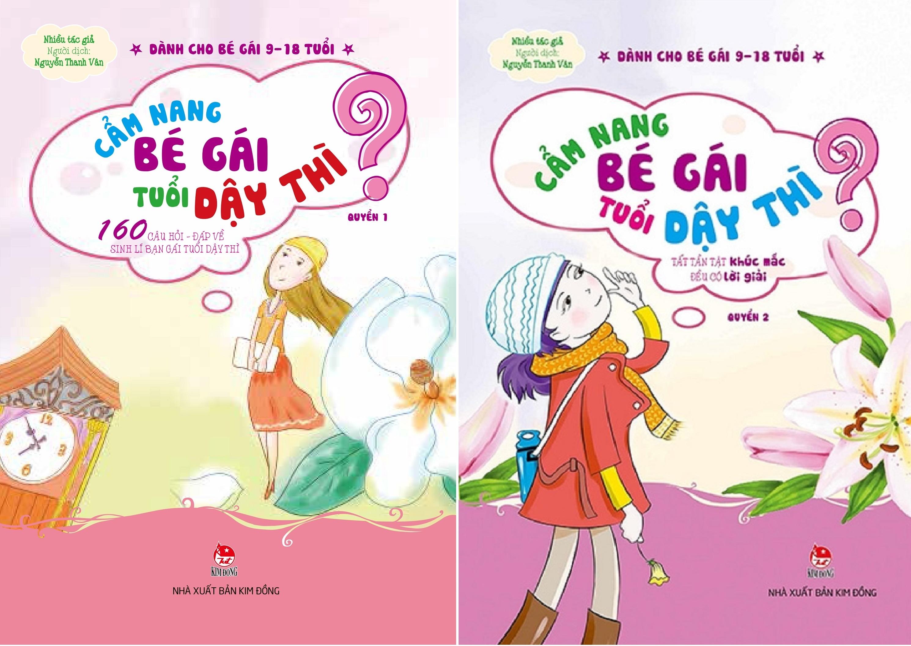 Combo Cẩm Nang Bé Gái Tuổi Dậy Thì - Quyển 1 & 2