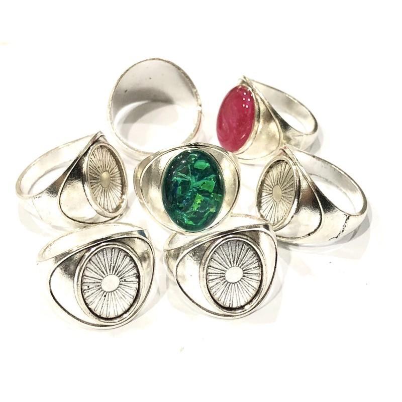 Khuôn Nhẫn Đổ Resin Màu Bạc Cổ - Trường Thịnh Sài Gòn
