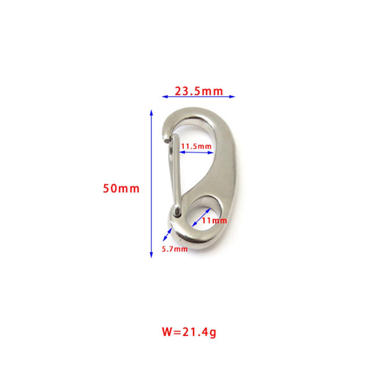 Heavy Duty Spring Snap Hook Clip Improved Keychain Carabiners Clip for Scuba Diving