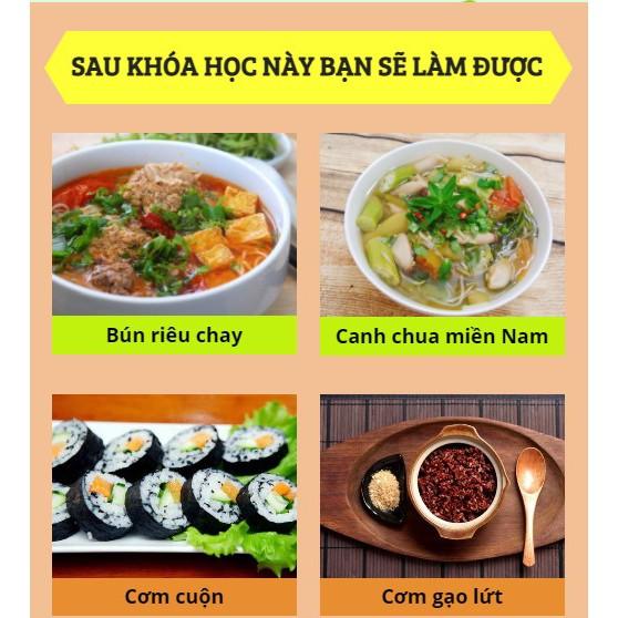 Trọn Bộ Khóa Học Nấu Ăn Online Món Chay Và Thực Dưỡng- Tặng khóa Detox - Unica