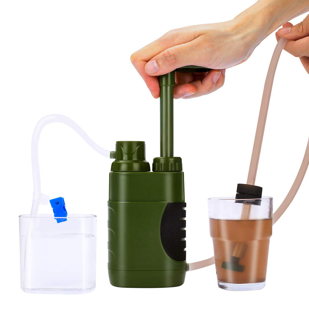 Outdoor Water Filter Straw Water Filtration System Water Purifier For Family Preparedness Camping Hiking Emergency