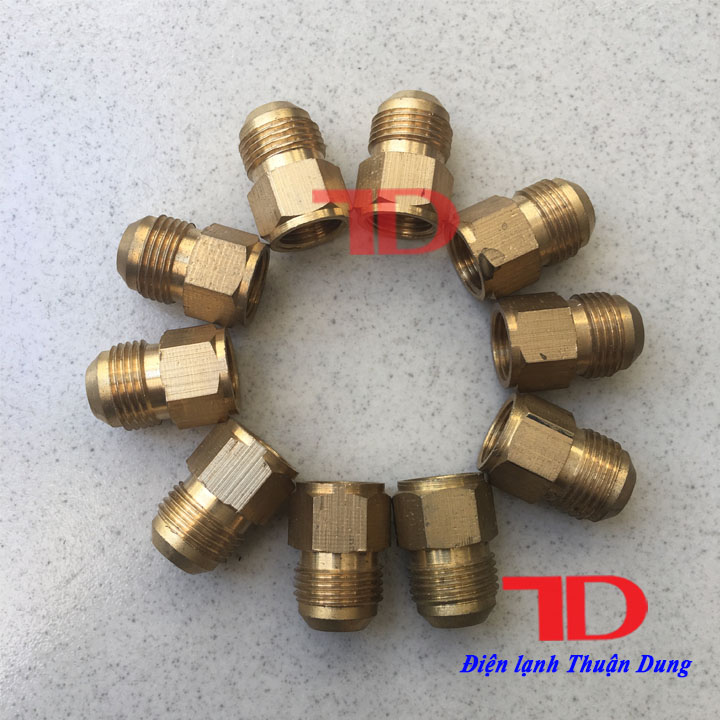 Combo 10 tán tăng ống đồng từ phi 10 lên phi 12.7 đầu cái phi 10 đầu đực phi 12.7