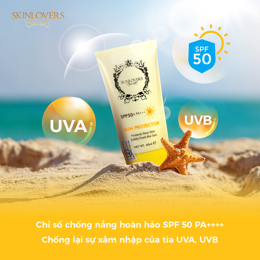 Kem Chống Nắng Không Tan Trong Nước SPF50 Skinlovers (40ml) - SKLV0150