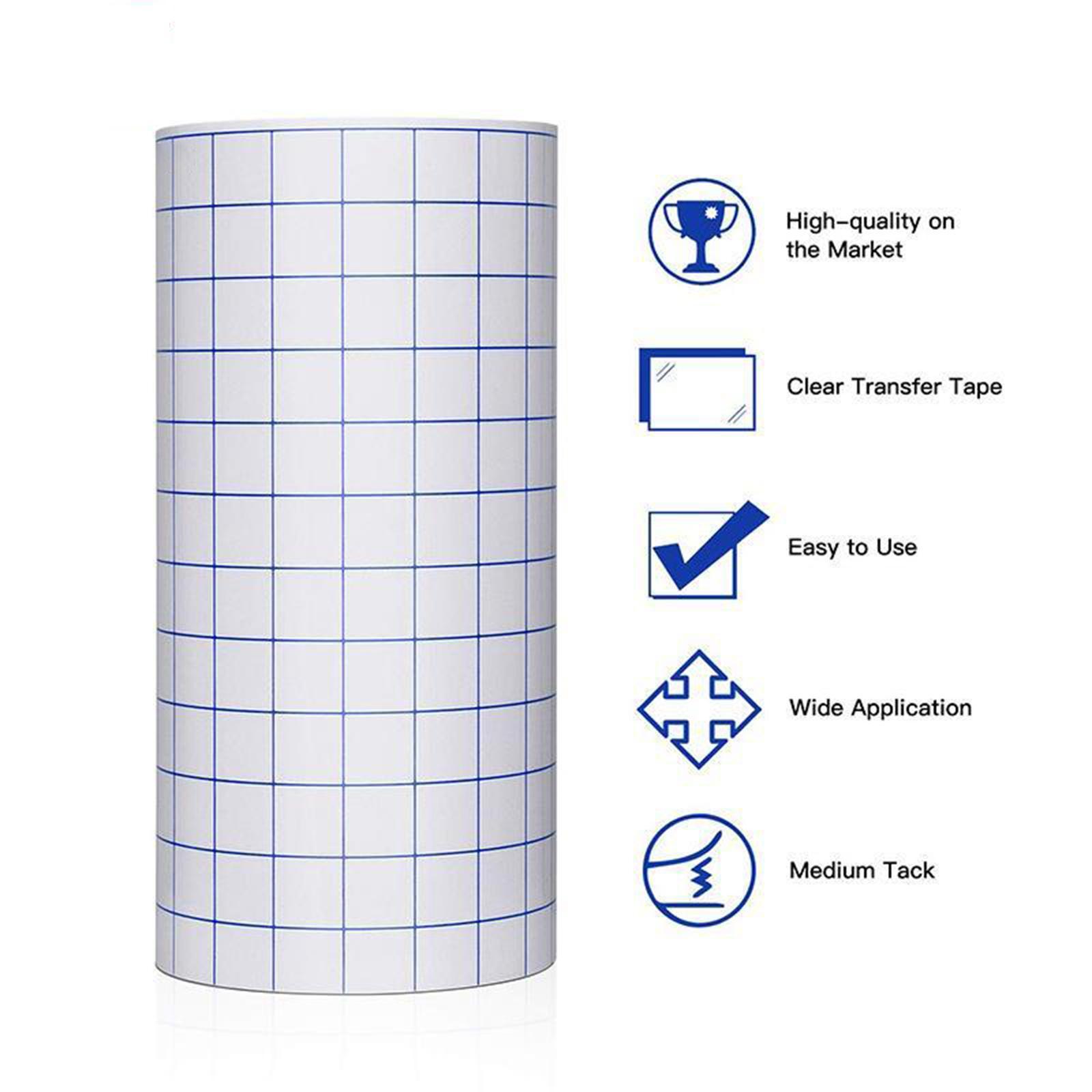 12"x3.28 Feet  Transfer Tape w/ Grid for Adhesive   Transfer Tape