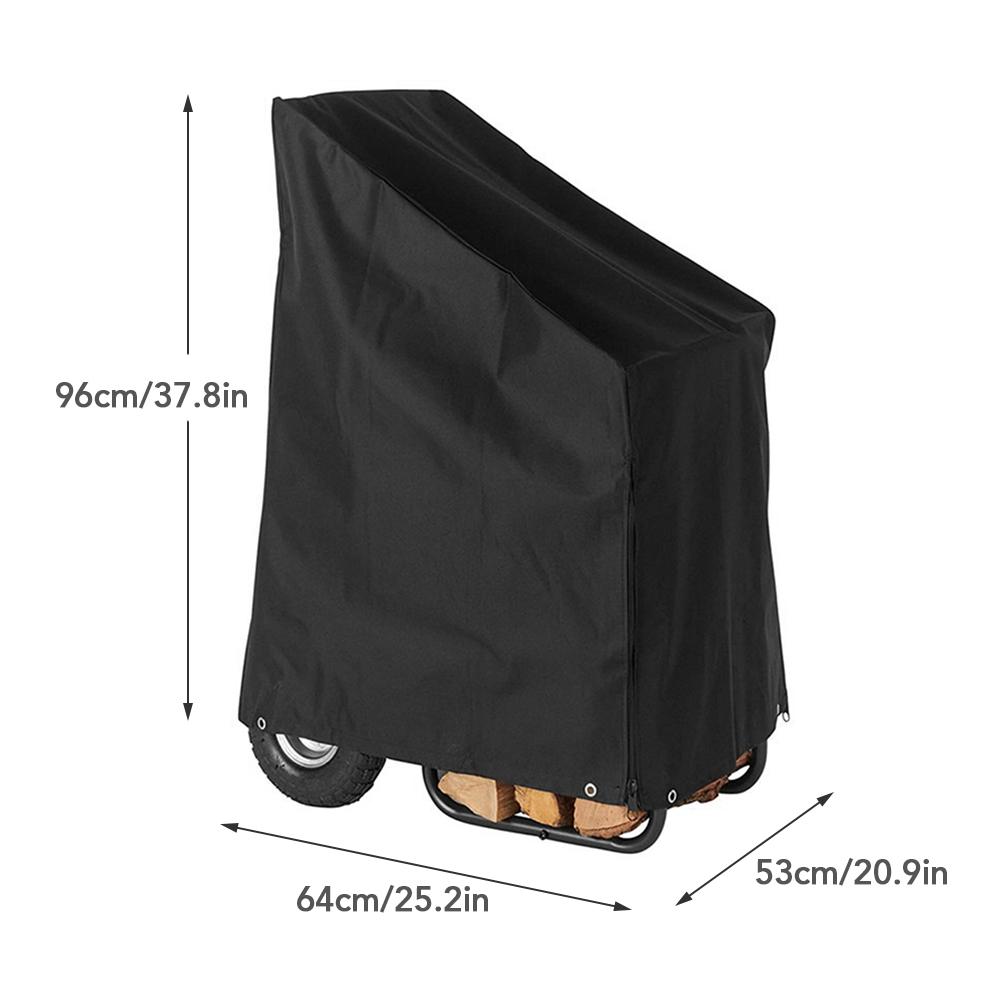 Tấm che thùng gỗ củi không thấm nước 600D Oxford chịu được thời tiết có dây kéo