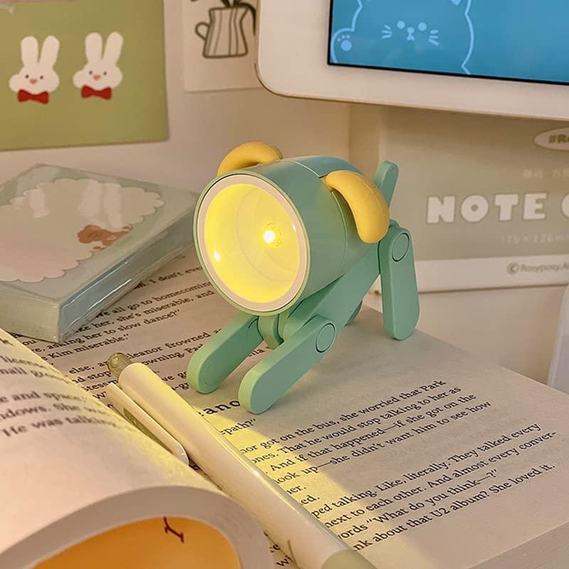 Phim hoạt hình Mini Night Light DIY DOG DOG DOG NACHLICHT LED LAMP Đèn di động Điều chỉnh ánh sáng ban đêm Bảo vệ mắt cho văn phòng tại nhà Phòng ký túc xá Trang trí Girl Boys Trang trí