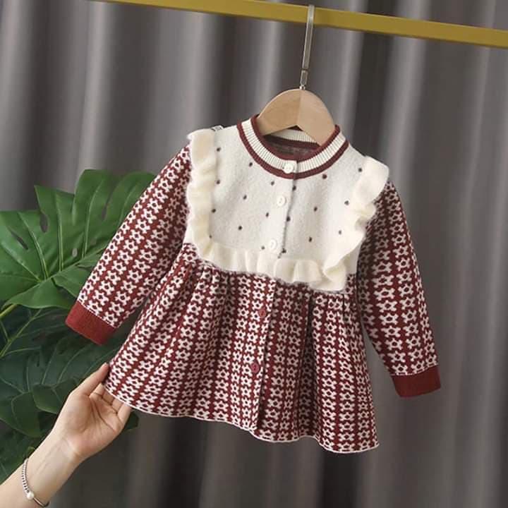 Váy len cao cấp bé gái (Hàng loại 1)