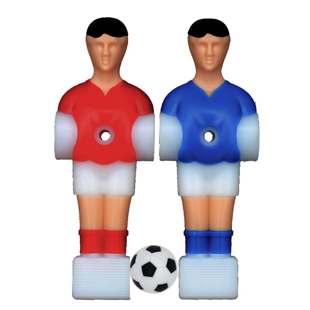 22x Foosball Men Soccer Table Football Players with Ball Game Accessories