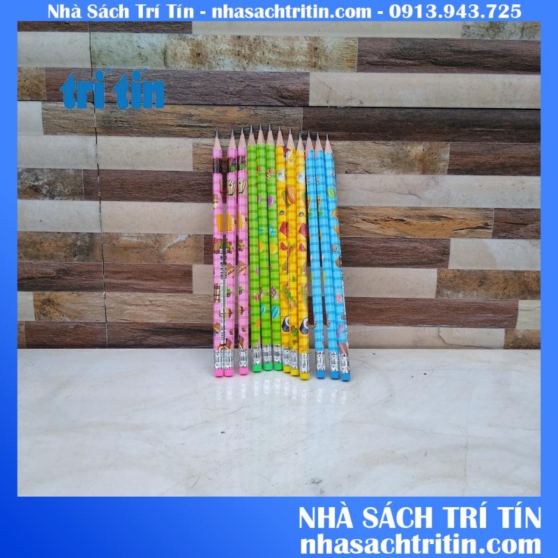 CHÌ GỖ SƠN MÀU 2B ERAS, MÀU SẮC BẮT MẮT CHÌ KHÔNG BỤI KHÔNG GÃY CHÌ KHI GỌT