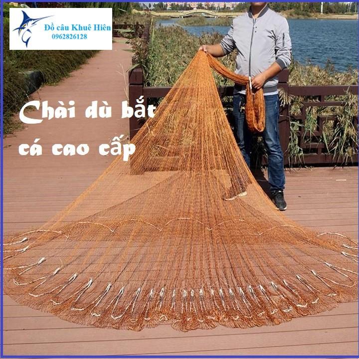 Chài dù bắt cá cao cấp bung 8m nặng 4.7kg