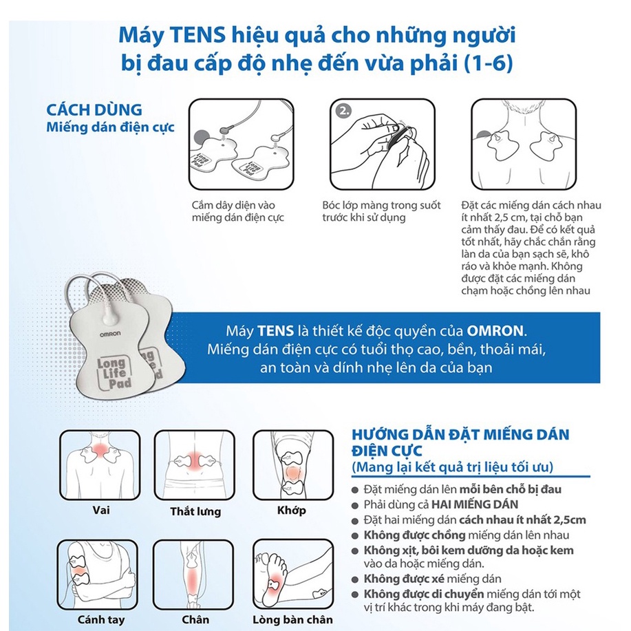 Máy mát xa xung điện Omron HV-F013 Phù Hợp Cho Nhân Viên Văn Phòng
