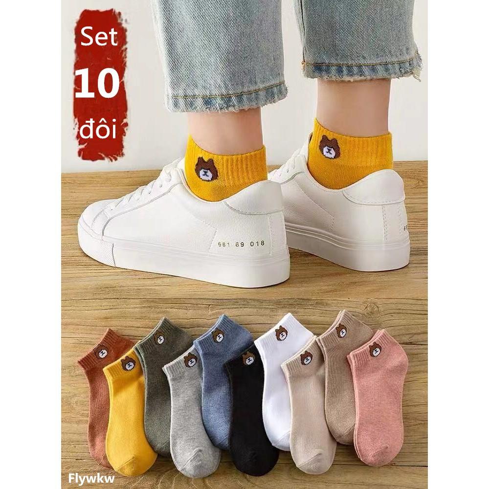 SET 10 ĐÔI TẤT GẤU LOẠI 1 XINH XẮN